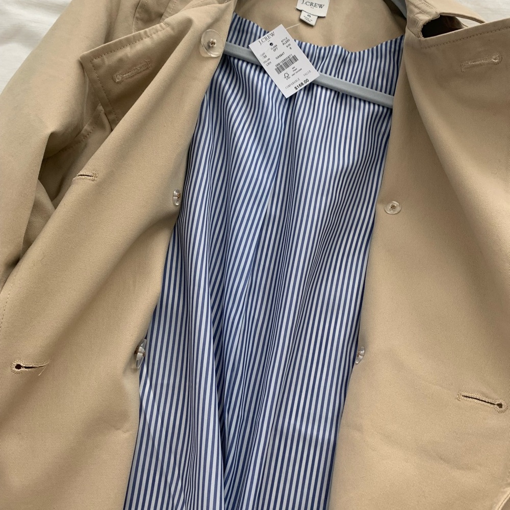 COPY - JCrew Trench Coat size 6 NWT